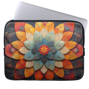 Mandala Art Textured Blume Laptopschutzhülle