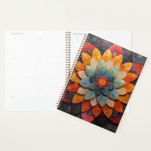 Mandala Art Textured Blume Planer (Anzeige)