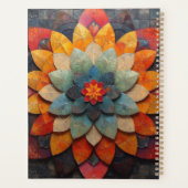 Mandala Art Textured Blume Planer (Rückseite)