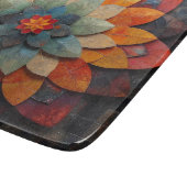 Mandala Art Textured Blume Schneidebrett (Ecke)