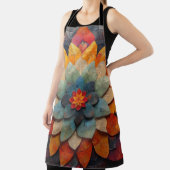 Mandala Art Textured Blume Schürze (InSitu)