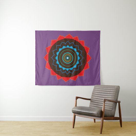 Mandala Art Wall Tapestry Wandteppich (Beispiel (Horizontal))