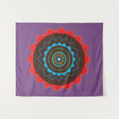 Mandala Art Wall Tapestry Wandteppich (Vorderseite (Horizontal))