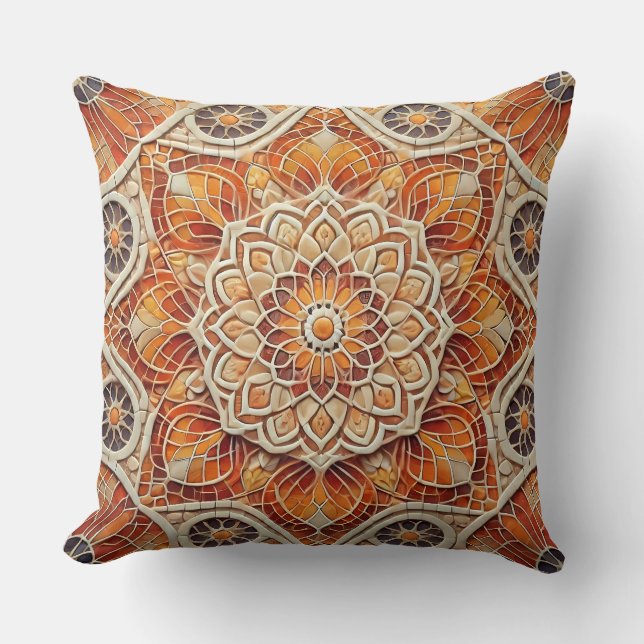 Mandala Art & Weise Kissen (Vorderseite)