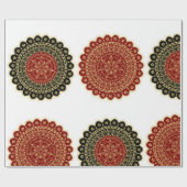Mandala Art Wrapping Paper Geschenkpapier (Flach)