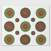 Mandala Art Wrapping Paper Geschenkpapier (Flach)