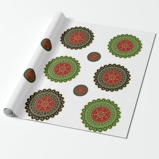 Mandala Art Wrapping Paper Geschenkpapier (Ungerollt)