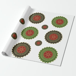 Mandala Art Wrapping Paper Geschenkpapier