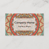 Mandala auf Cream Visitenkarte (Rückseite)