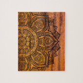 Mandala auf Holz Puzzle (Vertikal)