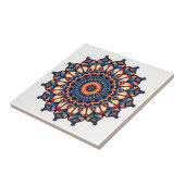 Mandala auf weiß fliese (Seite)