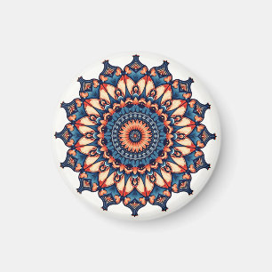 Mandala auf weiß magnet