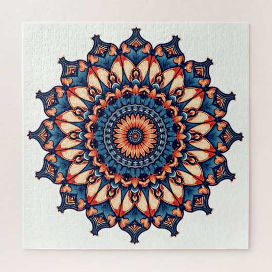 Mandala auf weiß puzzle (Vertikal)