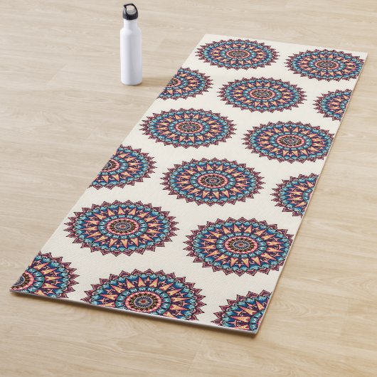 Mandala auf weiß yogamatte (Beispiel)