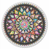 Mandala Aufkleber (Vorderseite)