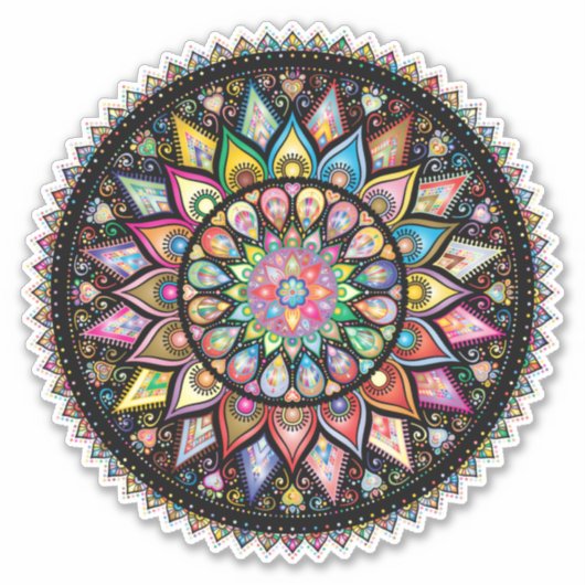 Mandala Aufkleber (Vorderseite)