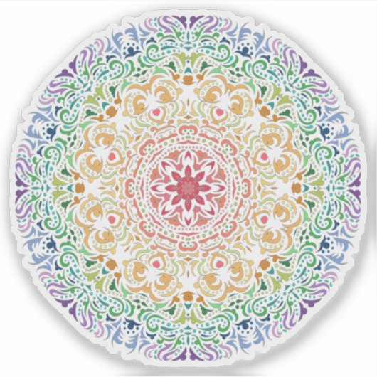 Mandala Aufkleber (Vorderseite)
