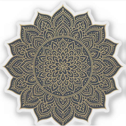 Mandala Aufkleber (Vorderseite)