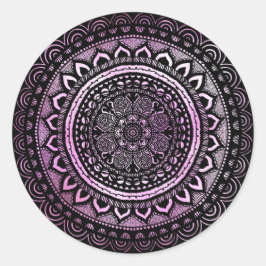 Mandala-Aufkleber Runder Aufkleber
