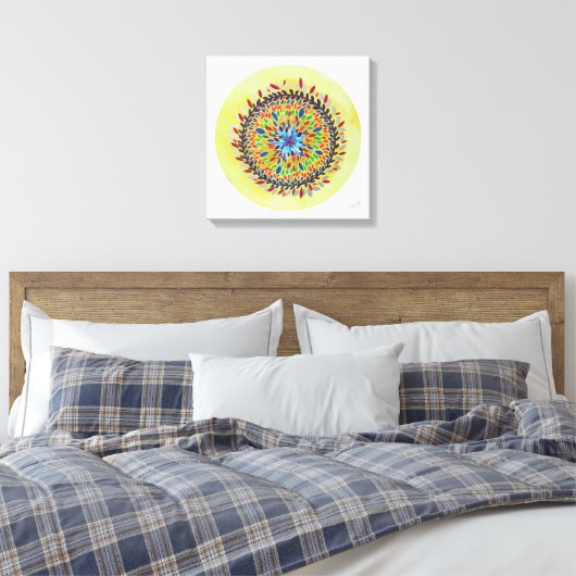 Mandala Áurea Leinwanddruck (Insitu (Schlafzimmer))