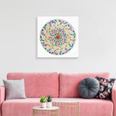 Mandala Aurora Leinwanddruck (Insitu (Wohnzimmer))