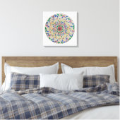 Mandala Aurora Leinwanddruck (Insitu (Schlafzimmer))