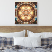 Mandala aus dem Herzen des Wandels 17 Wrapped Canv Leinwanddruck (Insitu (Schlafzimmer))
