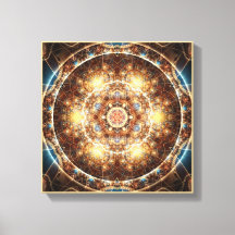Mandala aus dem Herzen des Wandels 17 Wrapped Canv