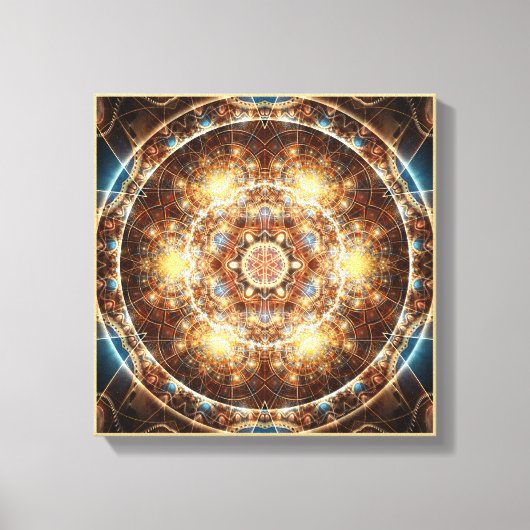 Mandala aus dem Herzen des Wandels 17 Wrapped Canv Leinwanddruck (Vorderseite)