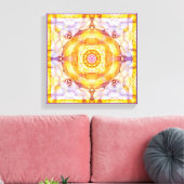 Mandala aus dem Herzen des Wandels 20 gezackte Can Leinwanddruck (Insitu (Wohnzimmer))
