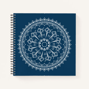 Mandala aus Muscheln Notizblock