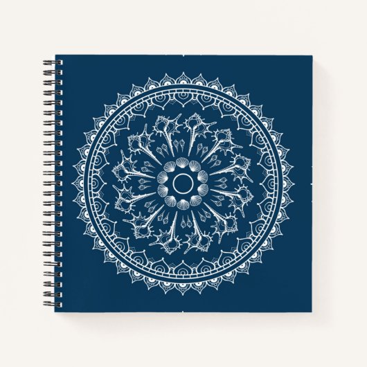 Mandala aus Muscheln Notizblock (Vorderseite)
