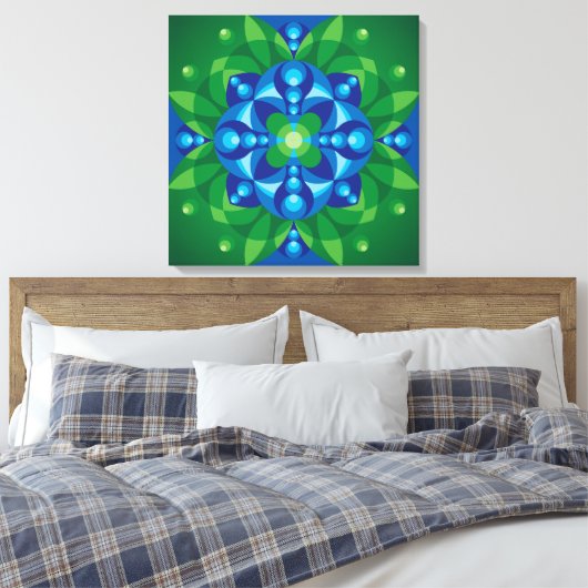 Mandala Awakening Leinwanddruck (Insitu (Schlafzimmer))