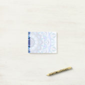 Mandala azul 12 post-it klebezettel (Auf Schreibtisch)