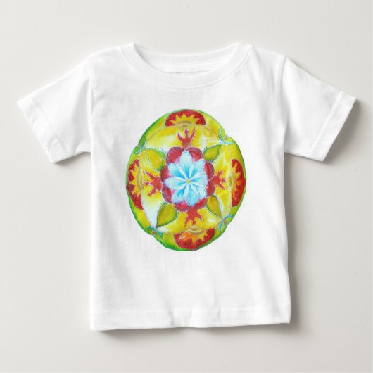 Mandala Baby Bodysuit Baby T-shirt (Vorderseite)