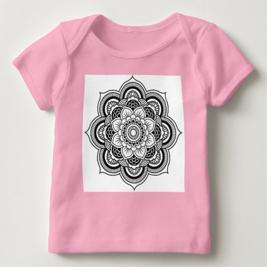Mandala Baby T-shirt (Vorderseite)
