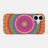 Mandala Ball im gelben Häkelstil - iPhone 16 Hülle (Rückseite (Horizontal))
