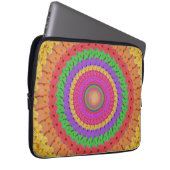 Mandala Ball im gelben Häkelstil - Laptopschutzhülle (Vorne Rechts)