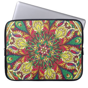 Mandala-Bandana: Vintage nahtloses Design. Laptopschutzhülle