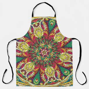Mandala-Bandana: Vintage nahtloses Design. Schürze