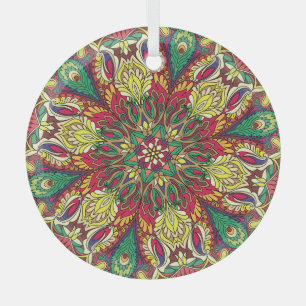 Mandala Bandana: Vintages Nahtloses Design. Ornament Aus Glas