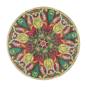 Mandala Bandana: Vintages Nahtloses Design. Schneidebrett
