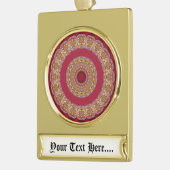 Mandala Banner-Ornament Gold (Links)