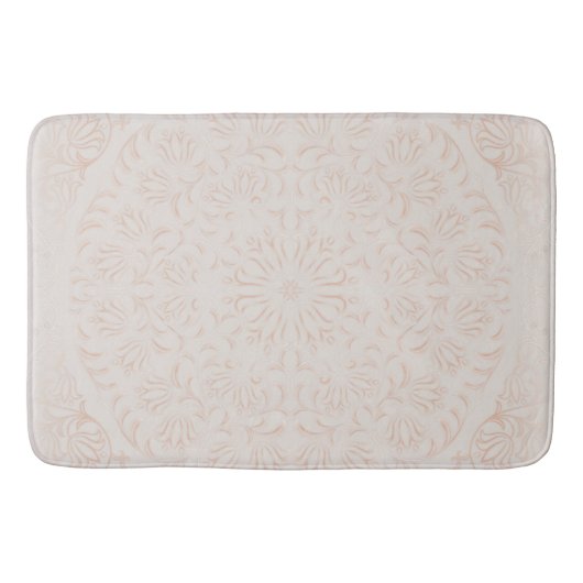 Mandala Baroque Blume Muster Design Badematte (Vorderseite)