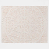 Mandala Baroque Blume Muster Design Fleecedecke (Vorderseite (Horizontal))