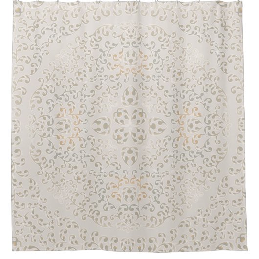 Mandala Baroque Ornament Design Duschvorhang (Vorderseite)