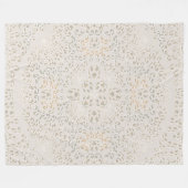 Mandala Baroque Ornament Design Fleecedecke (Vorderseite (Horizontal))