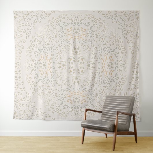 Mandala Baroque Ornament Design Wandteppich (Beispiel (Horizontal))