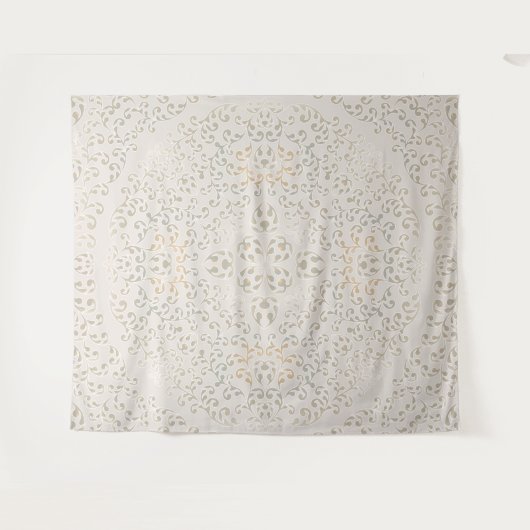 Mandala Baroque Ornament Design Wandteppich (Vorderseite (Horizontal))