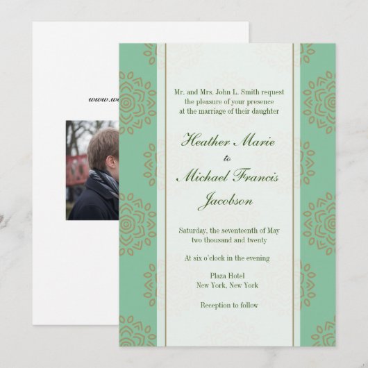 Mandala Beauty Einladung (Vorne/Hinten)